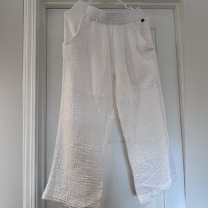 Rip Curl White Textured Knit with Bronze Accent